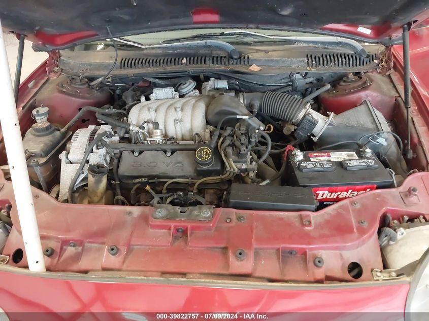 1997 Ford Taurus Gl VIN: 1FALP52U2VG300097 Lot: 39822757