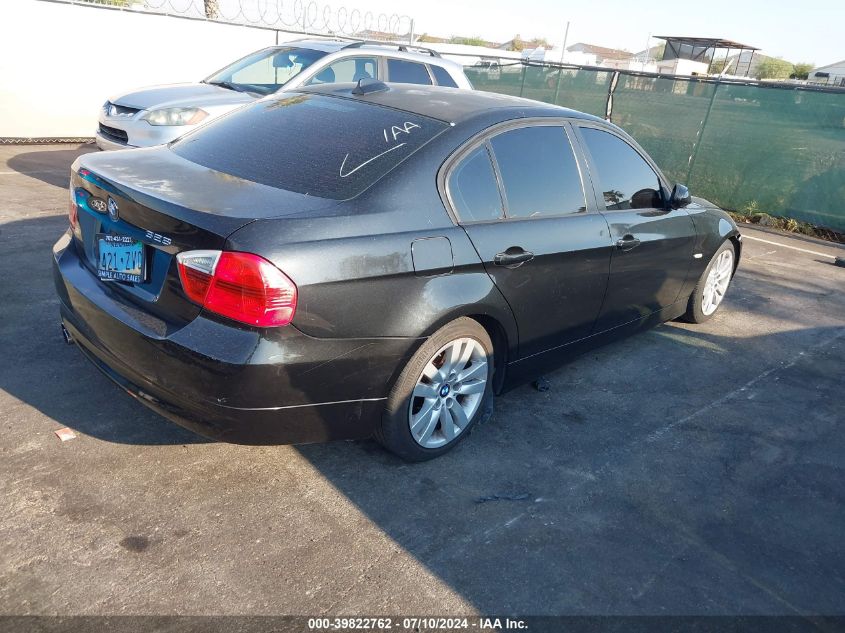 2007 BMW 328I VIN: WBAVC53507FZ75345 Lot: 39822762