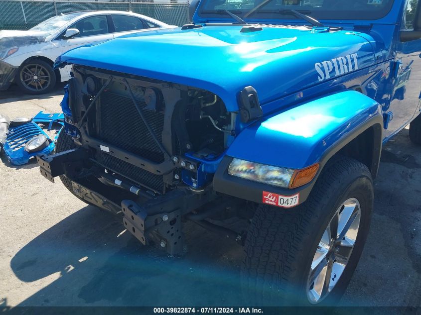 2022 Jeep Wrangler Unlimited Sahara 4X4 VIN: 1C4HJXEG8NW248256 Lot: 39822874