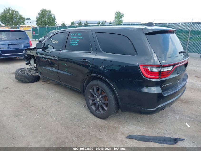 2016 Dodge Durango R/T VIN: 1C4SDHCT4GC387095 Lot: 39822890