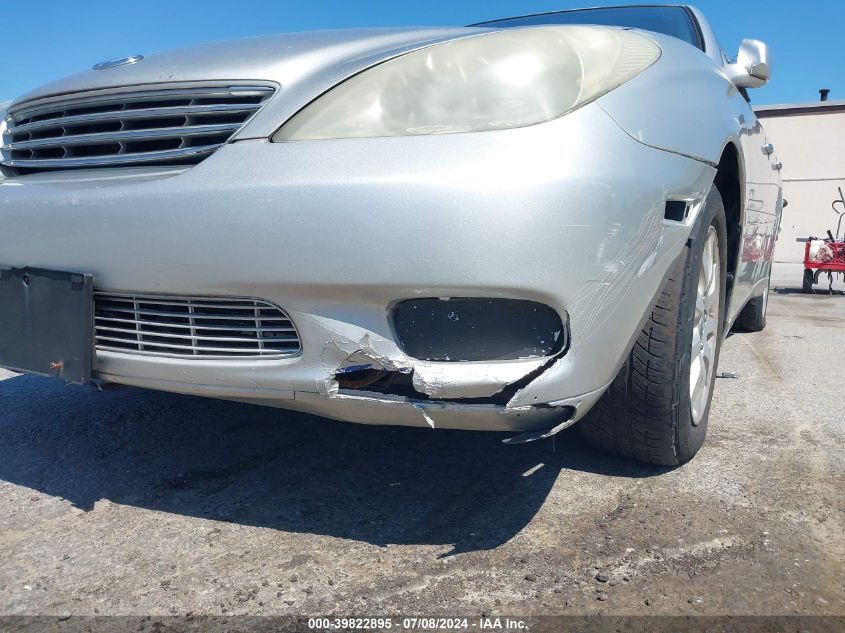 2004 Lexus Es 330 VIN: JTHBA30G940001382 Lot: 39822895