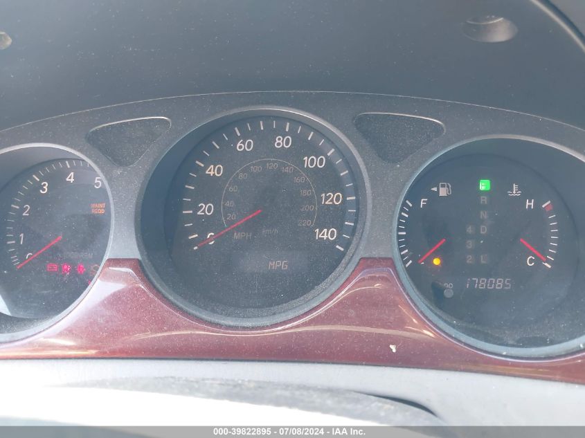 2004 Lexus Es 330 VIN: JTHBA30G940001382 Lot: 39822895