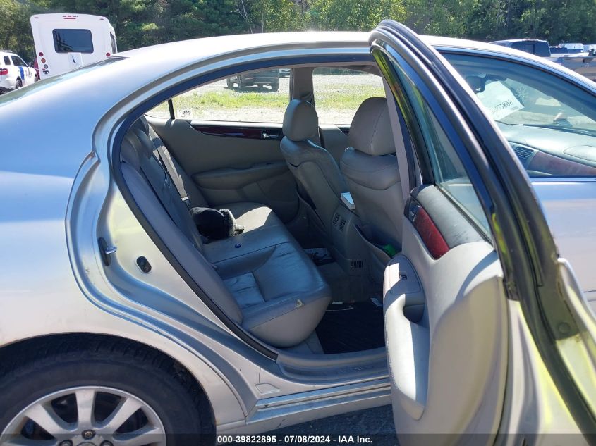 2004 Lexus Es 330 VIN: JTHBA30G940001382 Lot: 39822895