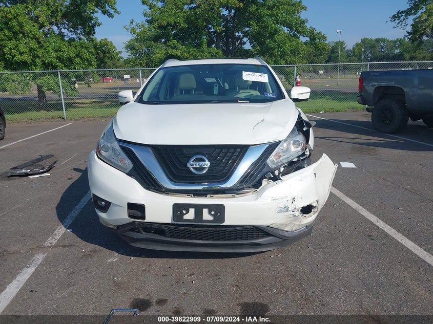 2015 Nissan Murano S/Sl/Sv/Platinum VIN: 5N1AZ2MH8FN283132 Lot: 39822909