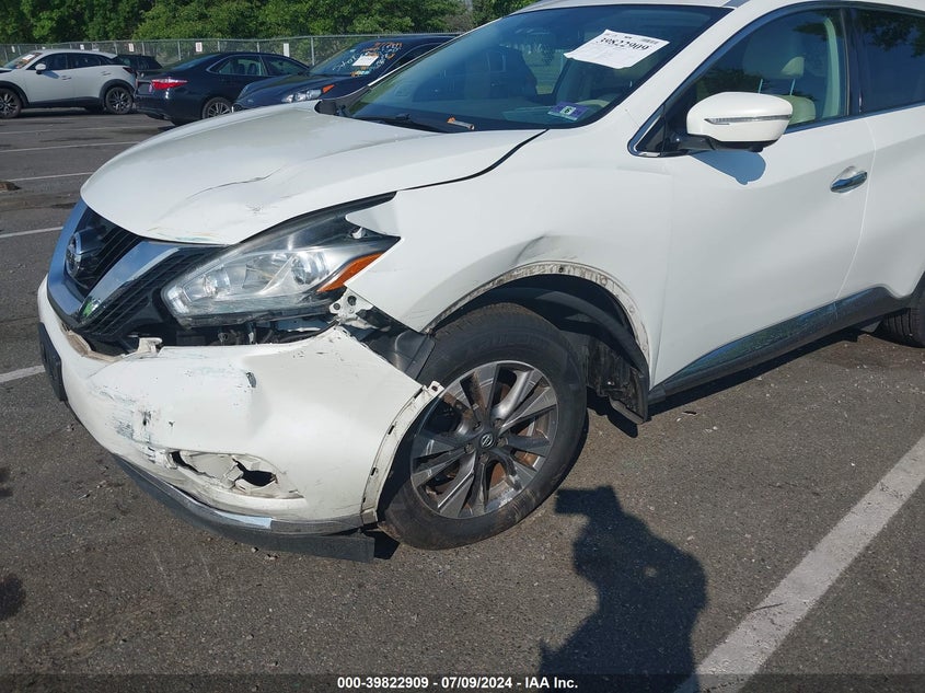 2015 Nissan Murano S/Sl/Sv/Platinum VIN: 5N1AZ2MH8FN283132 Lot: 39822909