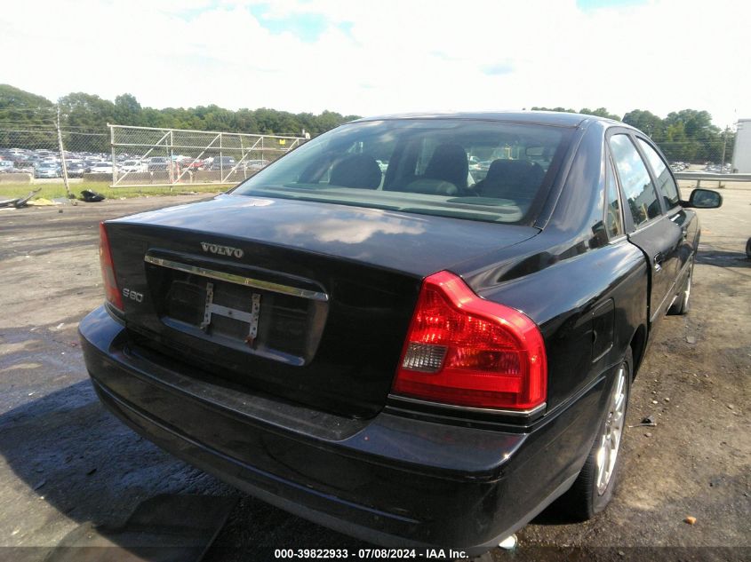 2006 Volvo S80 2.5T VIN: YV1TS592X61438031 Lot: 39822933