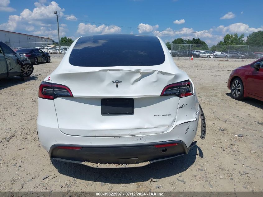 2021 Tesla Model Y Long Range Dual Motor All-Wheel Drive VIN: 5YJYGDEE2MF212335 Lot: 39822997