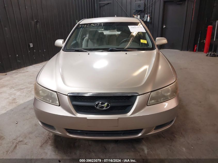 2006 Hyundai Sonata Gl VIN: KMHET46C36A076655 Lot: 39823079