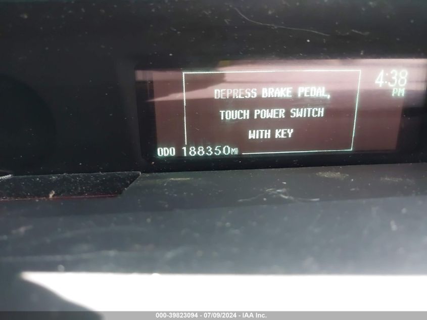 2014 Toyota Prius Two VIN: JTDKN3DU1E0357588 Lot: 39823094