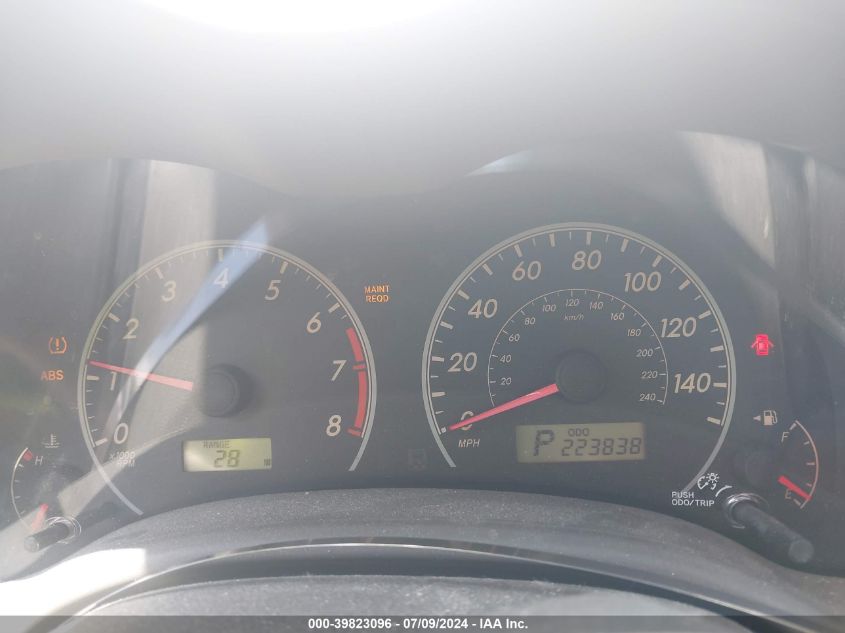 2009 Toyota Corolla Le VIN: JTDBL40E599046855 Lot: 39823096