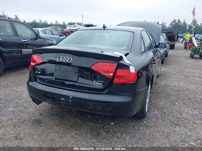 2011 Audi A4 Premium VIN: WAUBFAFL5BN036235 Lot: 39823219