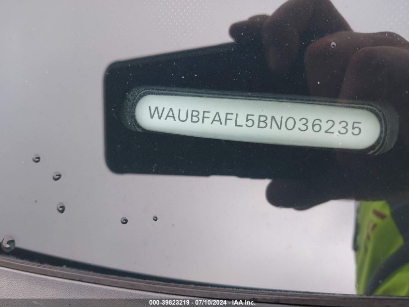 2011 Audi A4 Premium VIN: WAUBFAFL5BN036235 Lot: 39823219