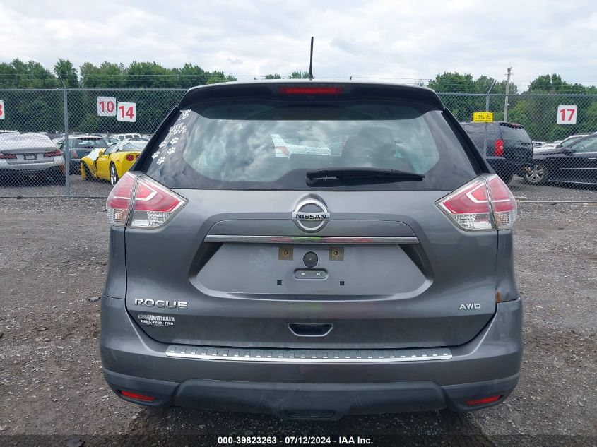 2016 Nissan Rogue S VIN: KNMAT2MV2GP714551 Lot: 39823263