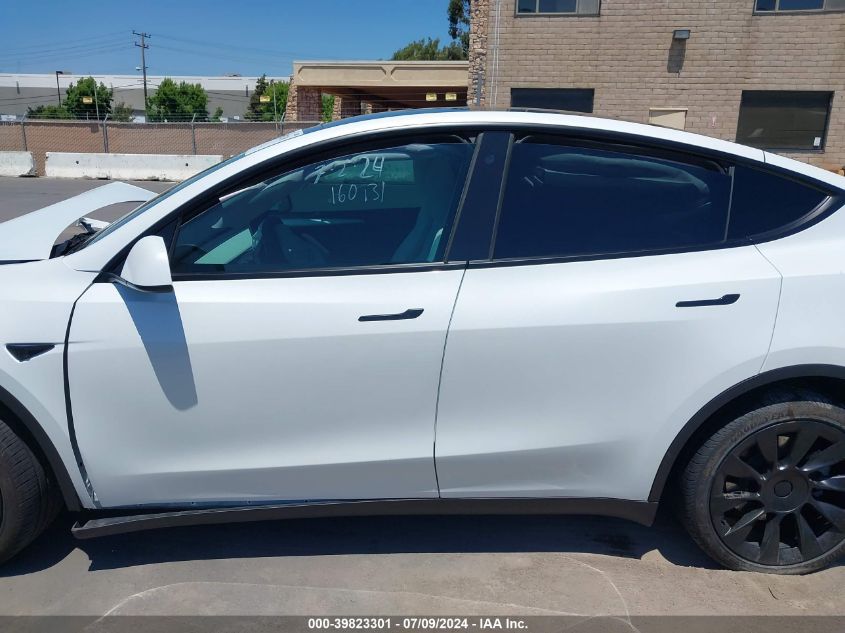 2023 Tesla Model Y Awd/Long Range Dual Motor All-Wheel Drive VIN: 7SAYGDEE1PF627279 Lot: 39823301