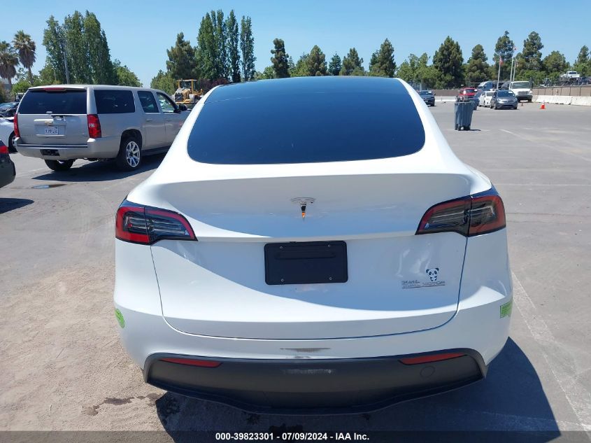 2023 Tesla Model Y Awd/Long Range Dual Motor All-Wheel Drive VIN: 7SAYGDEE1PF627279 Lot: 39823301