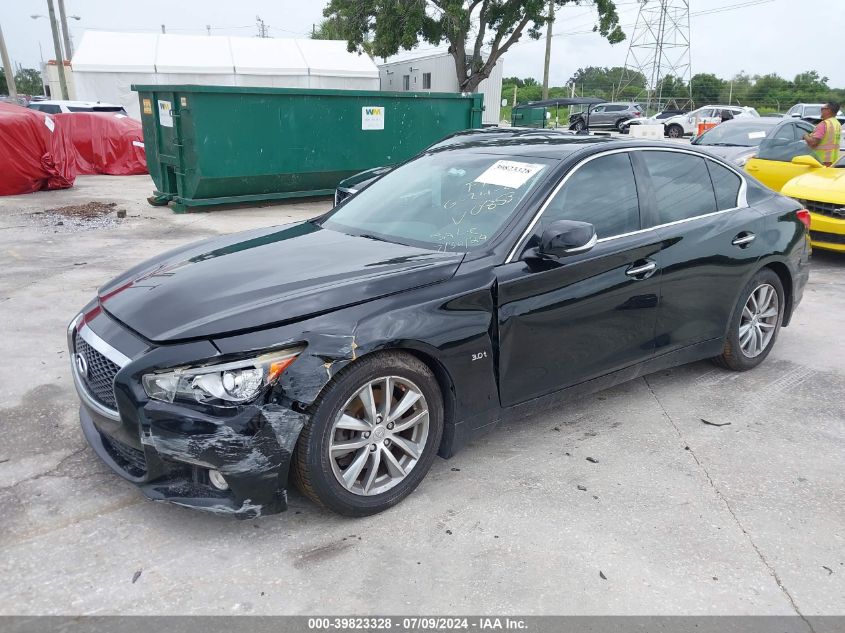 2016 Infiniti Q50 3.0T Premium VIN: JN1EV7AP4GM300853 Lot: 39823328