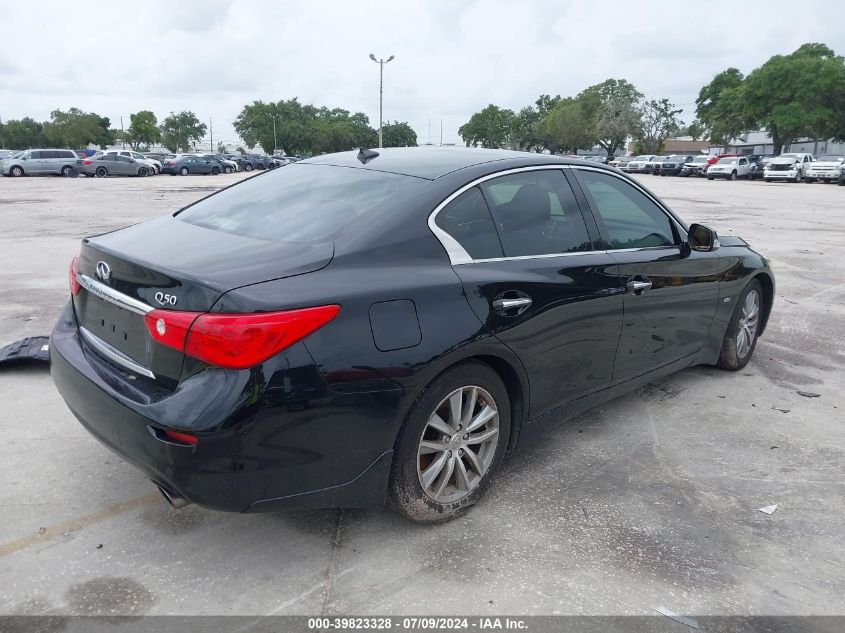 2016 Infiniti Q50 3.0T Premium VIN: JN1EV7AP4GM300853 Lot: 39823328