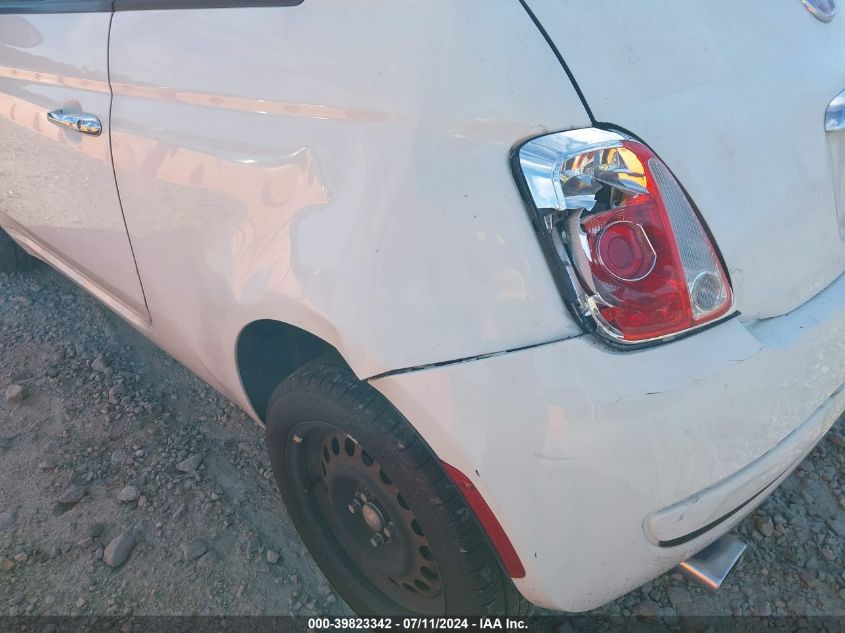 2015 Fiat 500 Pop VIN: 3C3CFFARXFT502588 Lot: 39823342