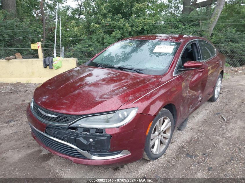 2016 Chrysler 200 Limited VIN: 1C3CCCAB0GN166896 Lot: 39823345