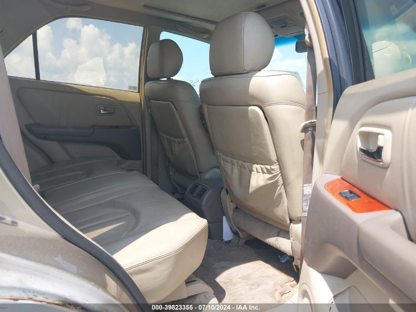 2001 Lexus Rx 300 VIN: JTJHF10U510224907 Lot: 39823355