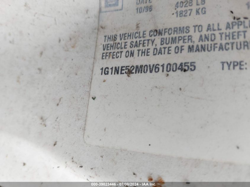 1997 Chevrolet Malibu Ls VIN: 1G1NE52M0V6100455 Lot: 39823446
