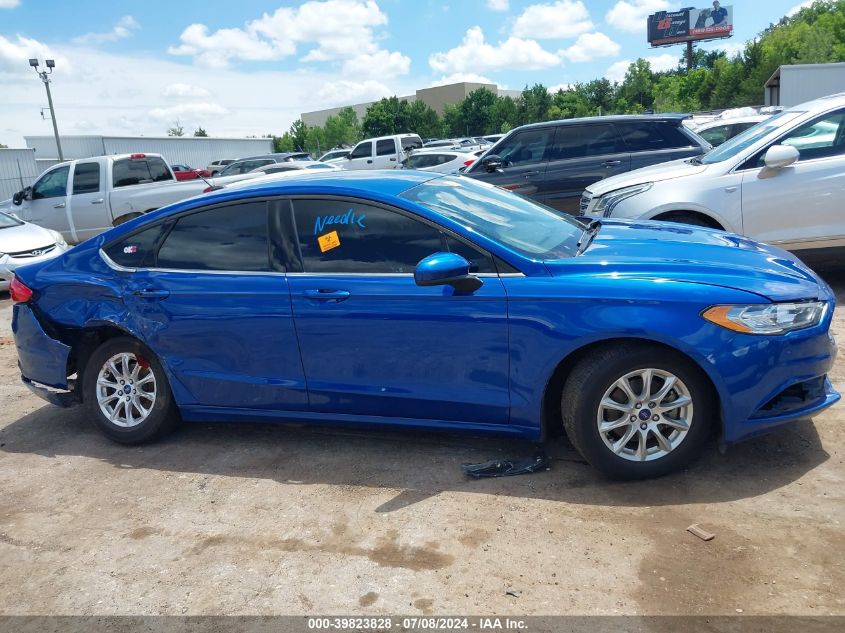 2017 Ford Fusion S VIN: 3FA6P0G70HR261476 Lot: 39823828