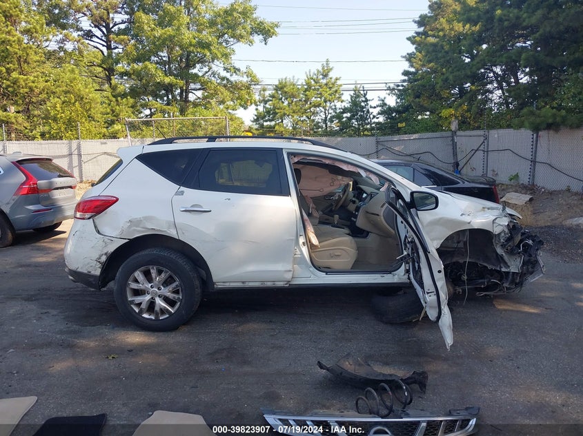 2014 Nissan Murano S/Sl/Sv/Le VIN: JN8AZ1MW8EW519918 Lot: 39823907