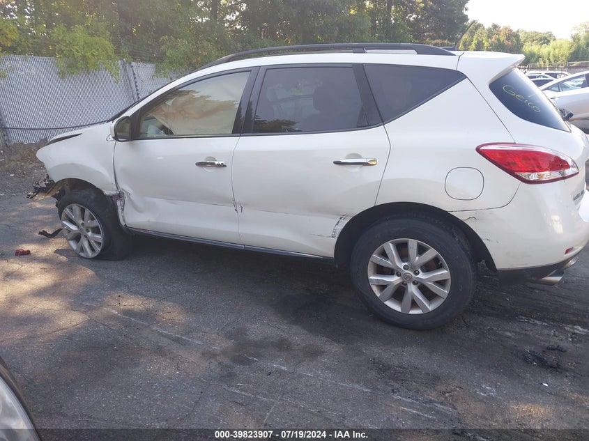 2014 Nissan Murano S/Sl/Sv/Le VIN: JN8AZ1MW8EW519918 Lot: 39823907