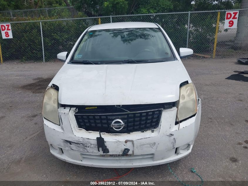 2008 Nissan Sentra 2.0 VIN: 3N1AB61E68L662419 Lot: 39823912