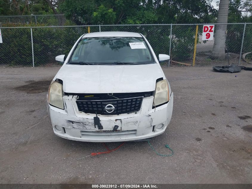 2008 Nissan Sentra 2.0 VIN: 3N1AB61E68L662419 Lot: 39823912