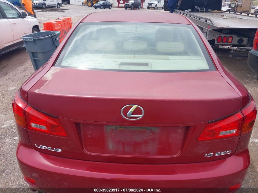 2006 Lexus Is 250 VIN: JTHBK262465000388 Lot: 39823917