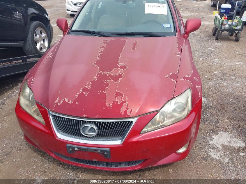 2006 Lexus Is 250 VIN: JTHBK262465000388 Lot: 39823917