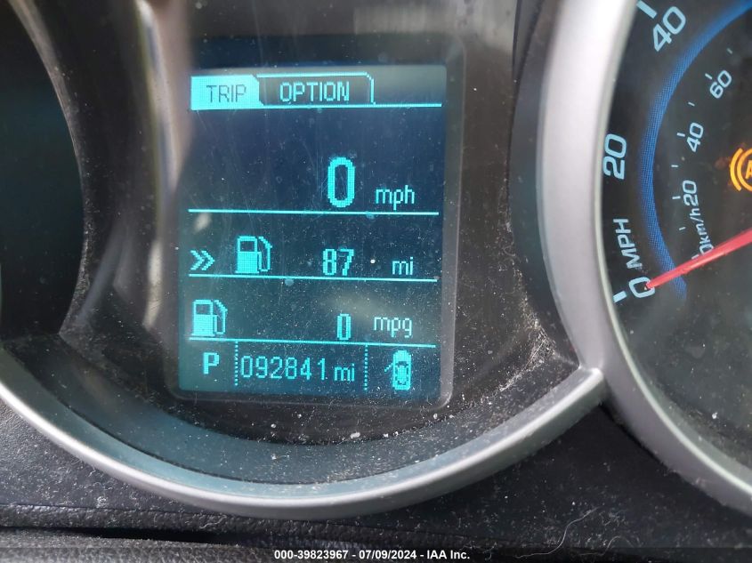 2014 Chevrolet Cruze 1Lt Auto VIN: 1G1PC5SB2E7362758 Lot: 39823967