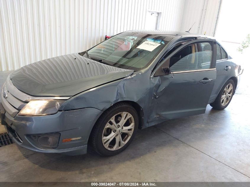 2012 Ford Fusion Se VIN: 3FAHP0HA8CR321015 Lot: 39824047