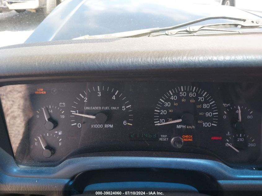 1998 Jeep Cherokee Sport/Classic VIN: 1J4FJ68S6WL274465 Lot: 39824060