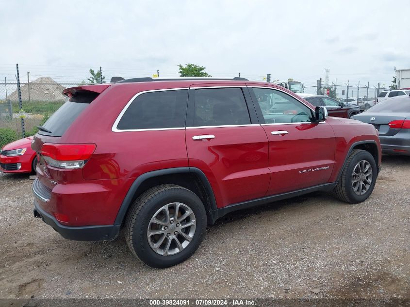 2014 Jeep Grand Cherokee Limited VIN: 1C4RJFBGXEC196763 Lot: 39824091