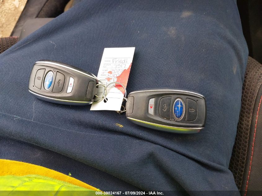 2022 Subaru Wrx Premium VIN: JF1VBAF69N9015302 Lot: 39824167