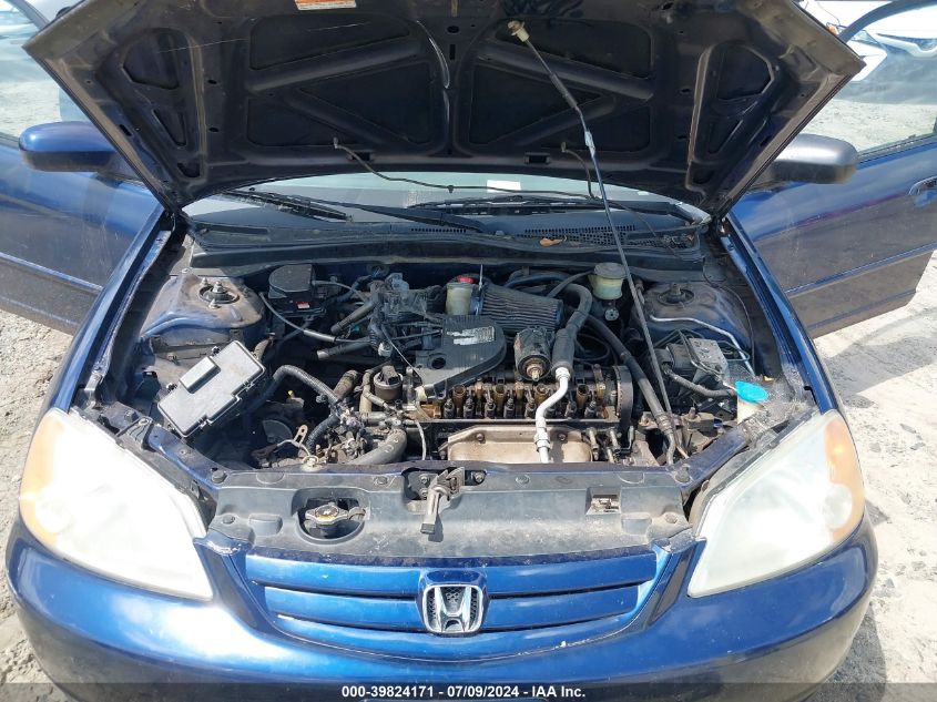 2003 Honda Civic Ex VIN: 1HGES26703L011116 Lot: 39824171