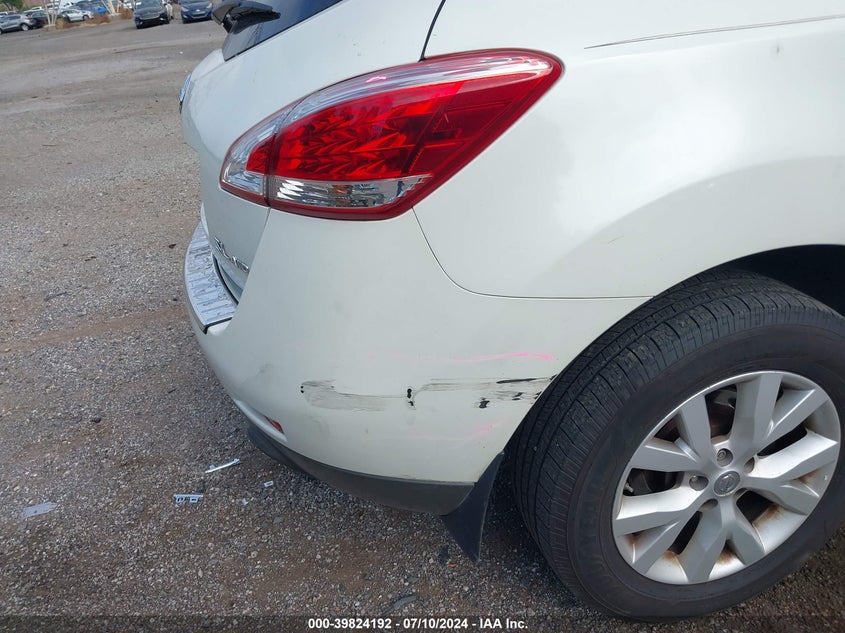 2011 Nissan Murano S/Sl/Le VIN: JN8AZ1MW6BW167515 Lot: 39824192