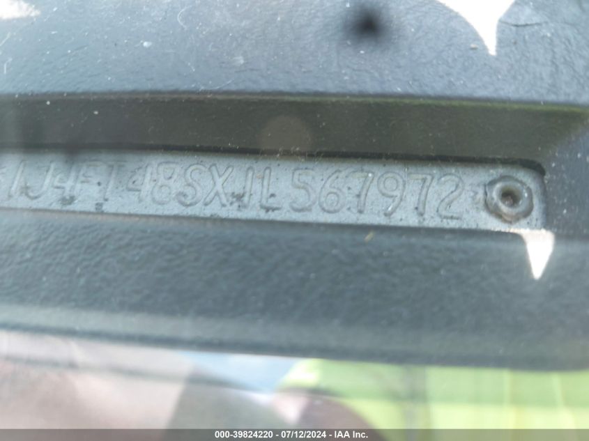 2001 Jeep Cherokee Sport VIN: 1J4FT48SX1L567972 Lot: 39824220