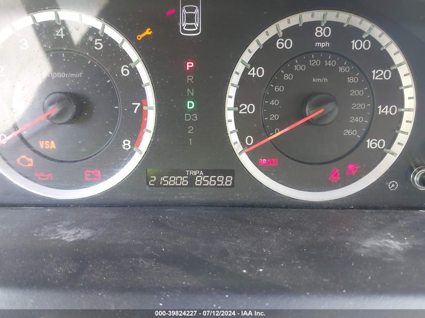 2009 Honda Accord 2.4 Lx-P VIN: 1HGCP26479A196980 Lot: 39824227