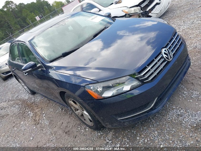 2013 Volkswagen Passat 2.5L Se VIN: 1VWBH7A32DC066201 Lot: 39824255