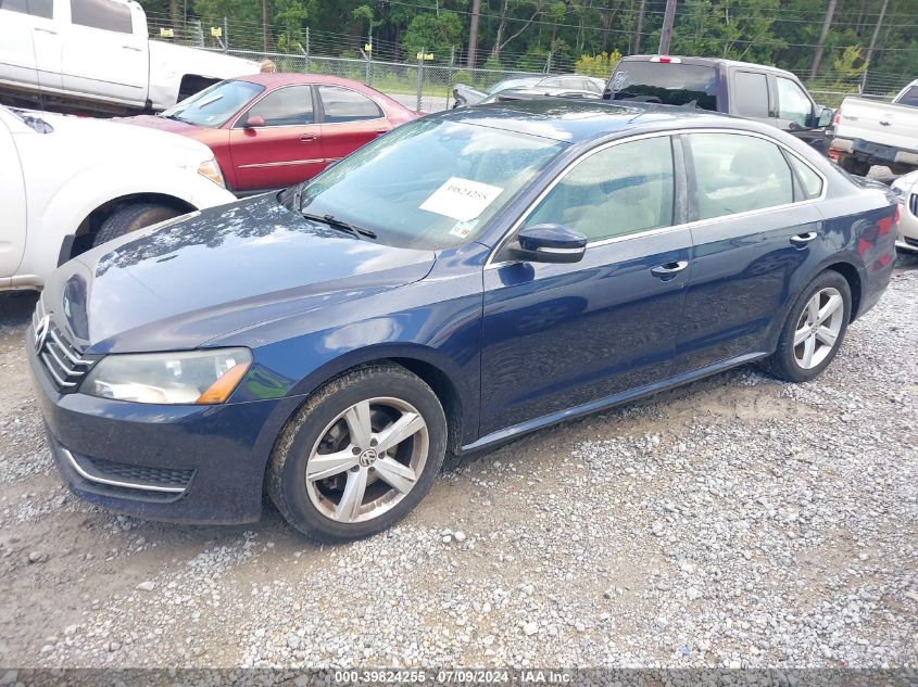 2013 Volkswagen Passat 2.5L Se VIN: 1VWBH7A32DC066201 Lot: 39824255