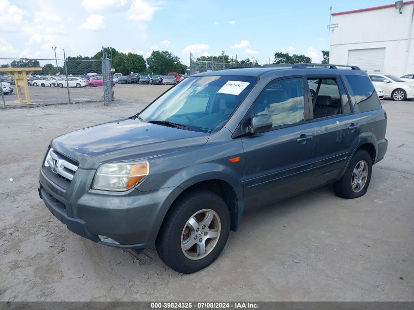 2007 Honda Pilot Ex-L VIN: 5FNYF28757B006497 Lot: 39824325