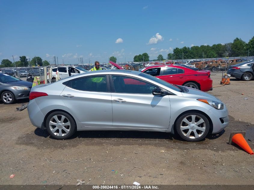 2013 Hyundai Elantra Limited VIN: 5NPDH4AE4DH187053 Lot: 39824416