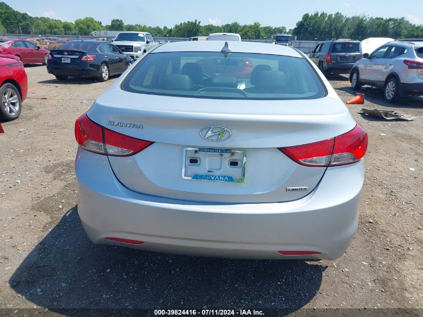 2013 Hyundai Elantra Limited VIN: 5NPDH4AE4DH187053 Lot: 39824416