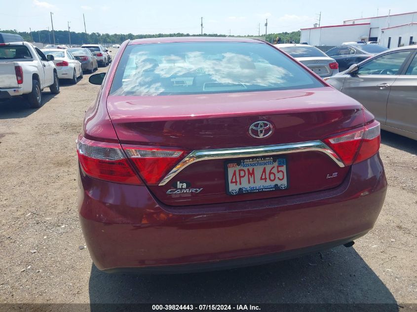 2016 Toyota Camry Le VIN: 4T1BF1FK4GU610424 Lot: 39824443