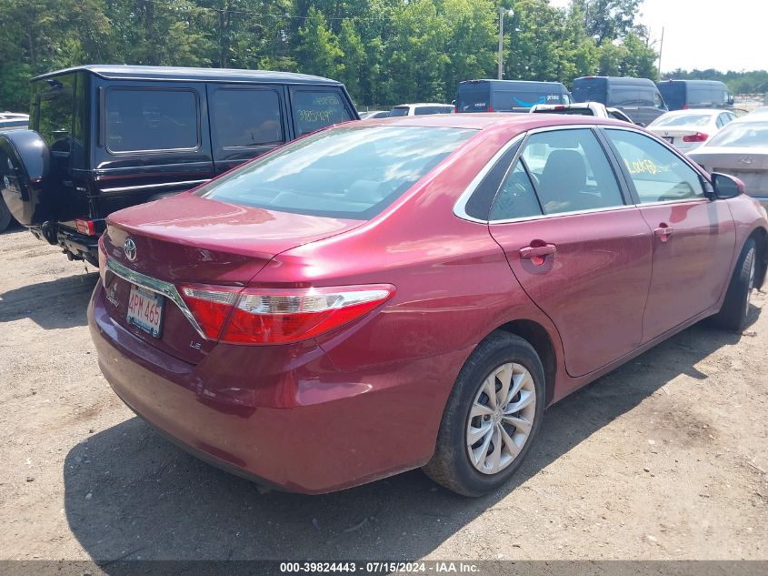 2016 Toyota Camry Le VIN: 4T1BF1FK4GU610424 Lot: 39824443