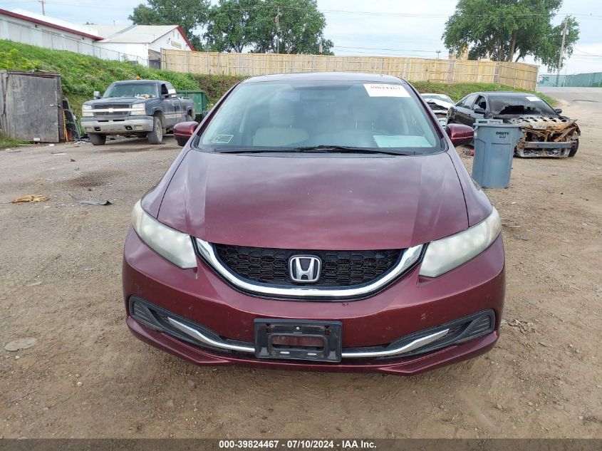 2014 Honda Civic Ex VIN: 19XFB2F82EE044013 Lot: 39824467