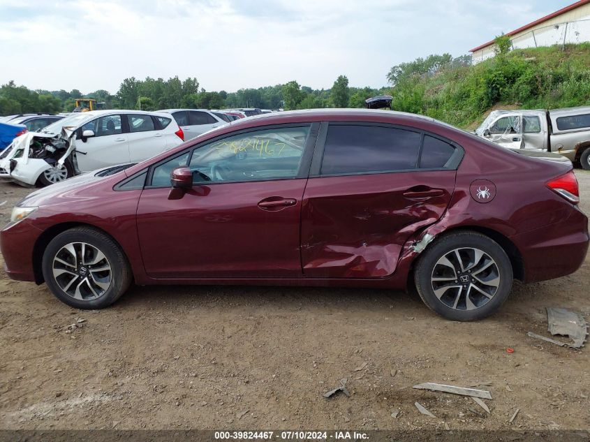 2014 Honda Civic Ex VIN: 19XFB2F82EE044013 Lot: 39824467